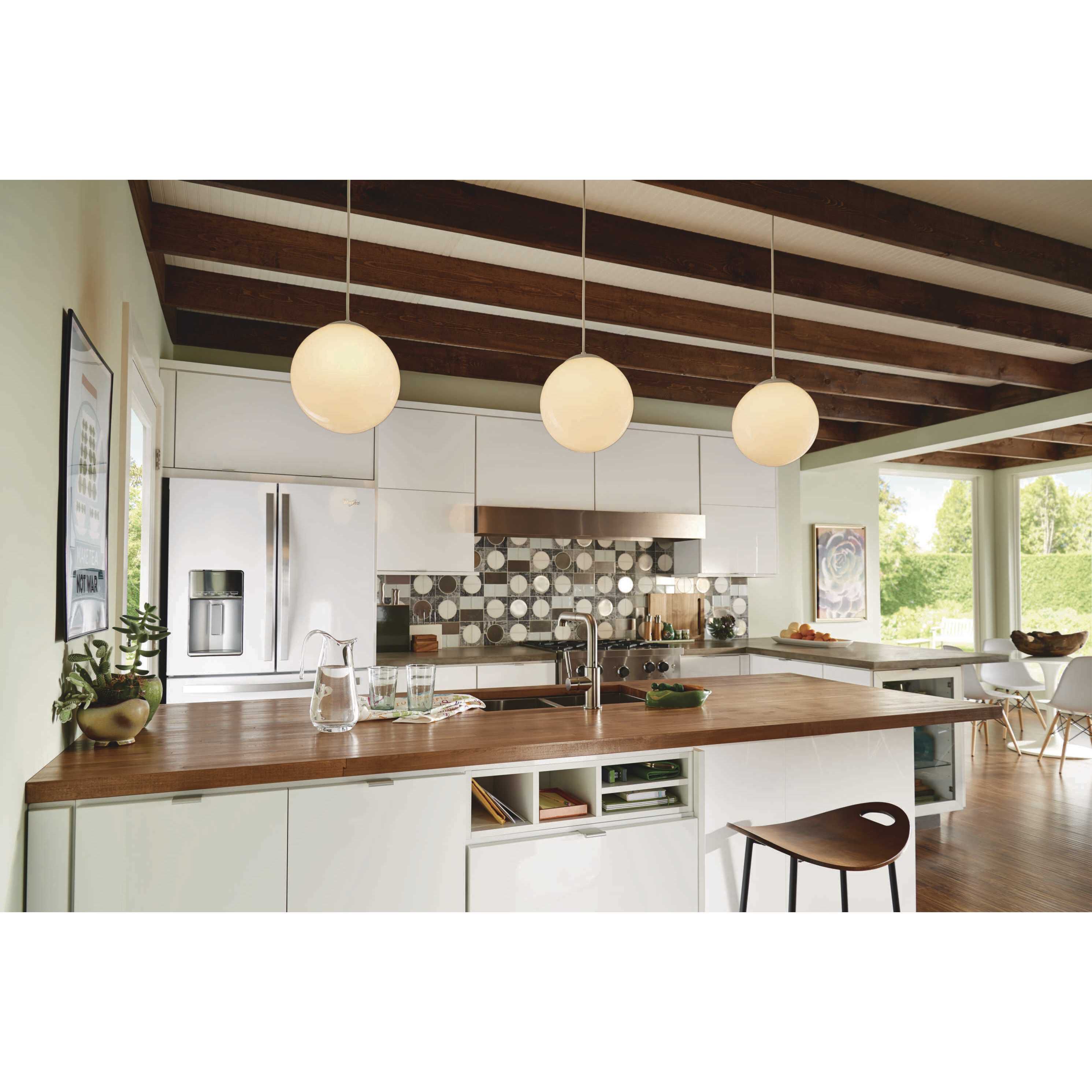 Opal Globes 1 Light White Pendant Ceiling Light
